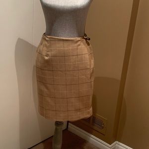 Talbots Plaid Wool Skirt
